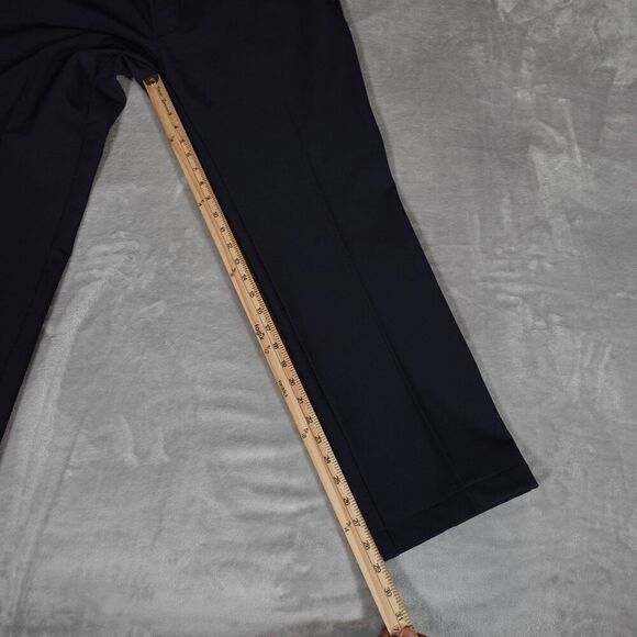 J Lindeberg M Elliot Bonded Micro Stretch Pants Mens 38x29 (Altered) Golf Navy - Picture 10 of 12